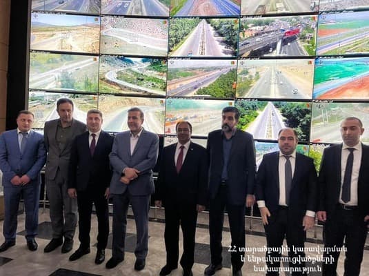 ՀՀ ՏԿԵ նախարար Գնել Սանոսյանը այցելել է Իրանի ճանապարհների կառավարման կենտրոն