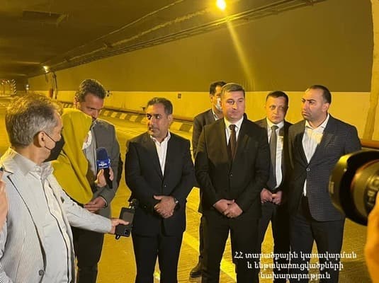 ՀՀ ՏԿԵ նախարար Գնել Սանոսյանն այցելել է Թեհրանից դեպի Կասպից ծով ձգվող Թեհրան-Շոմալ նոր ավտոմայրուղի 