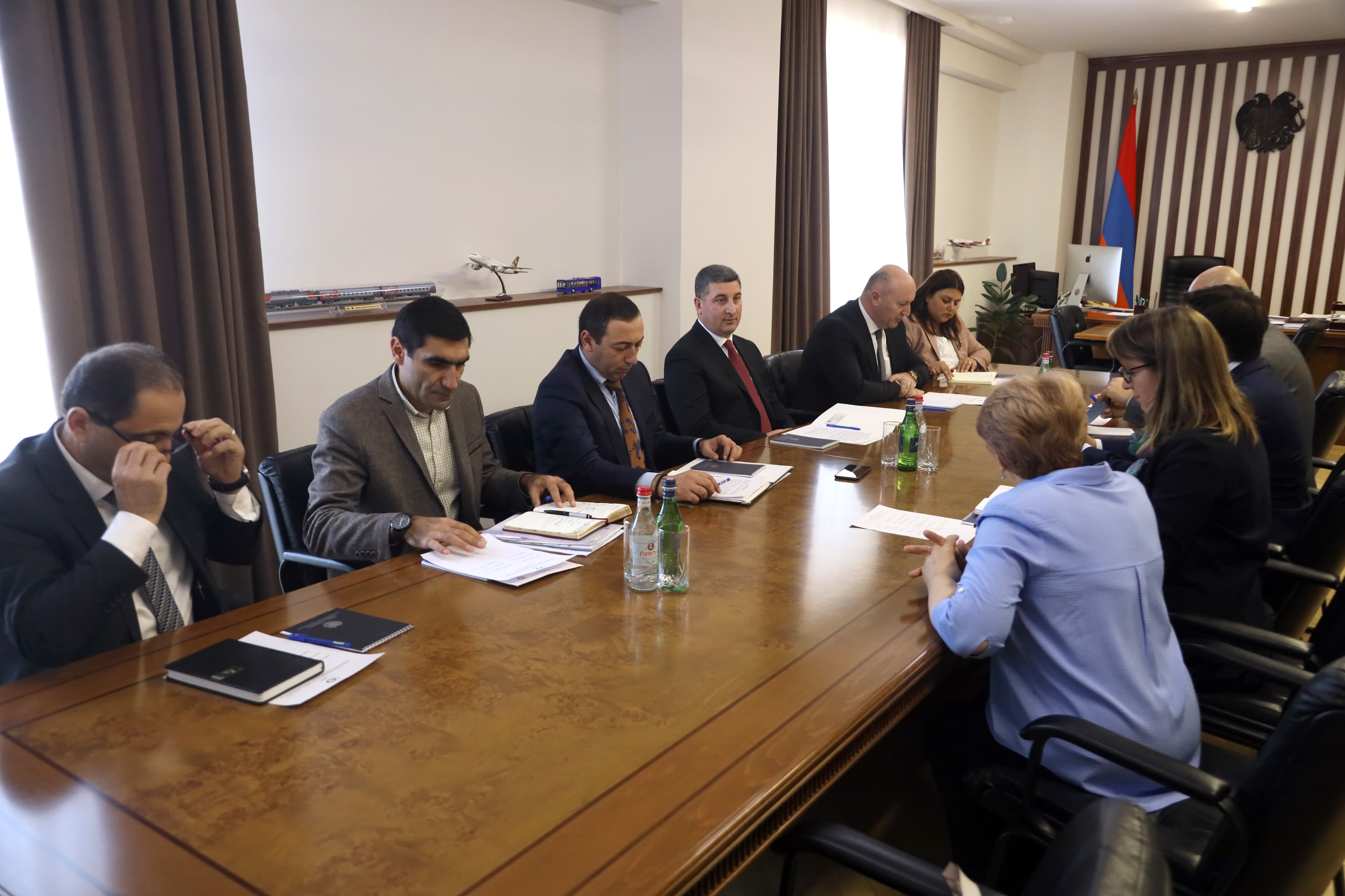 ՏԿԵ նախարար Գնել Սանոսյանն ընդունել է Կայունացման և զարգացման եվրասիական հիմնադրամի ներդրումային վարկերի խմբի անդամներին