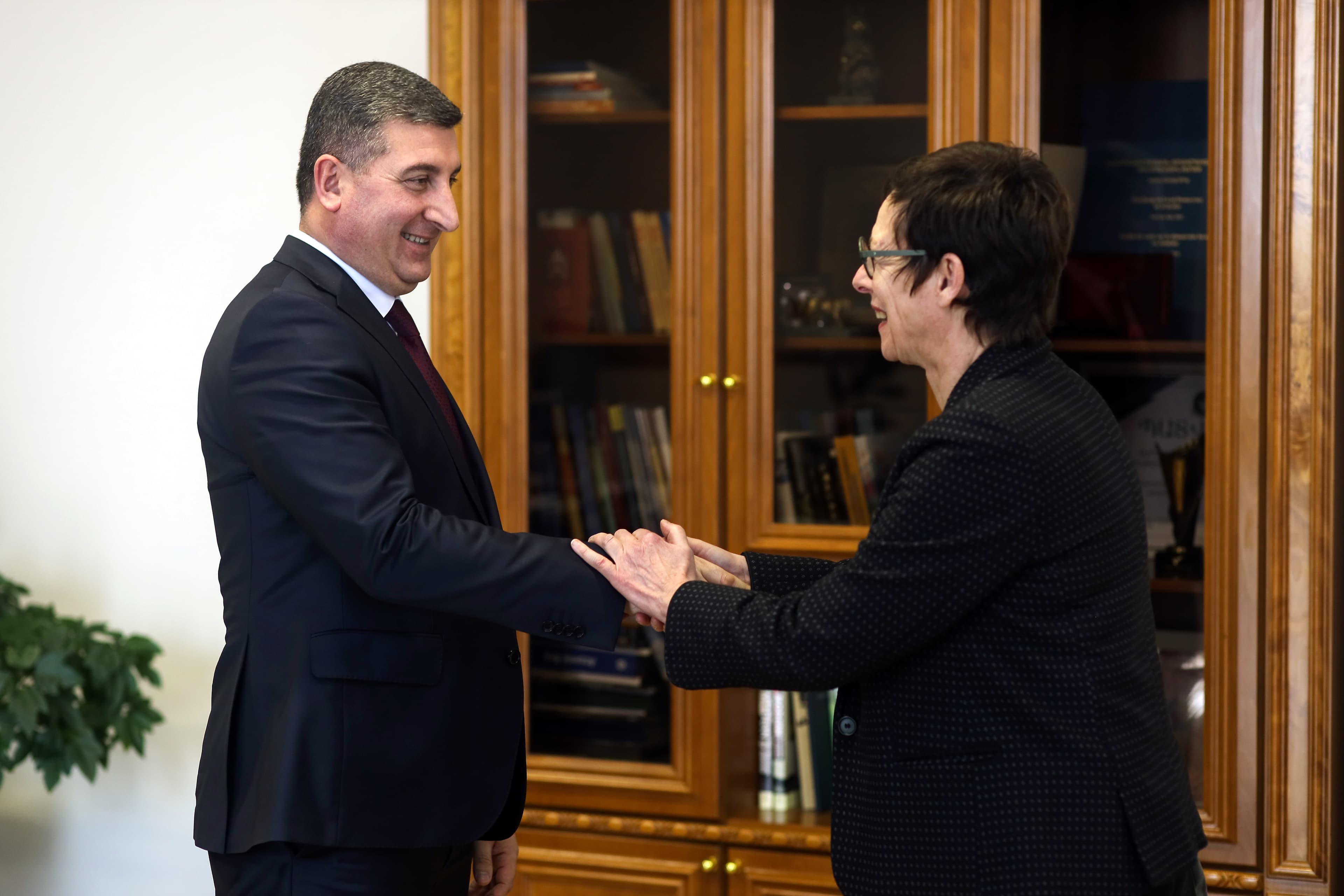 ՀՀ ՏԿնախարար Գնել Սանոսյանն ընդունել է Հարավային Կովկասում ԶՖԳ տնօրենի տեղակալ Բերանժեր Կալամանին  և ՀՀ-ում Ֆրանսիայի  գլխավորած պատվիրակությանը