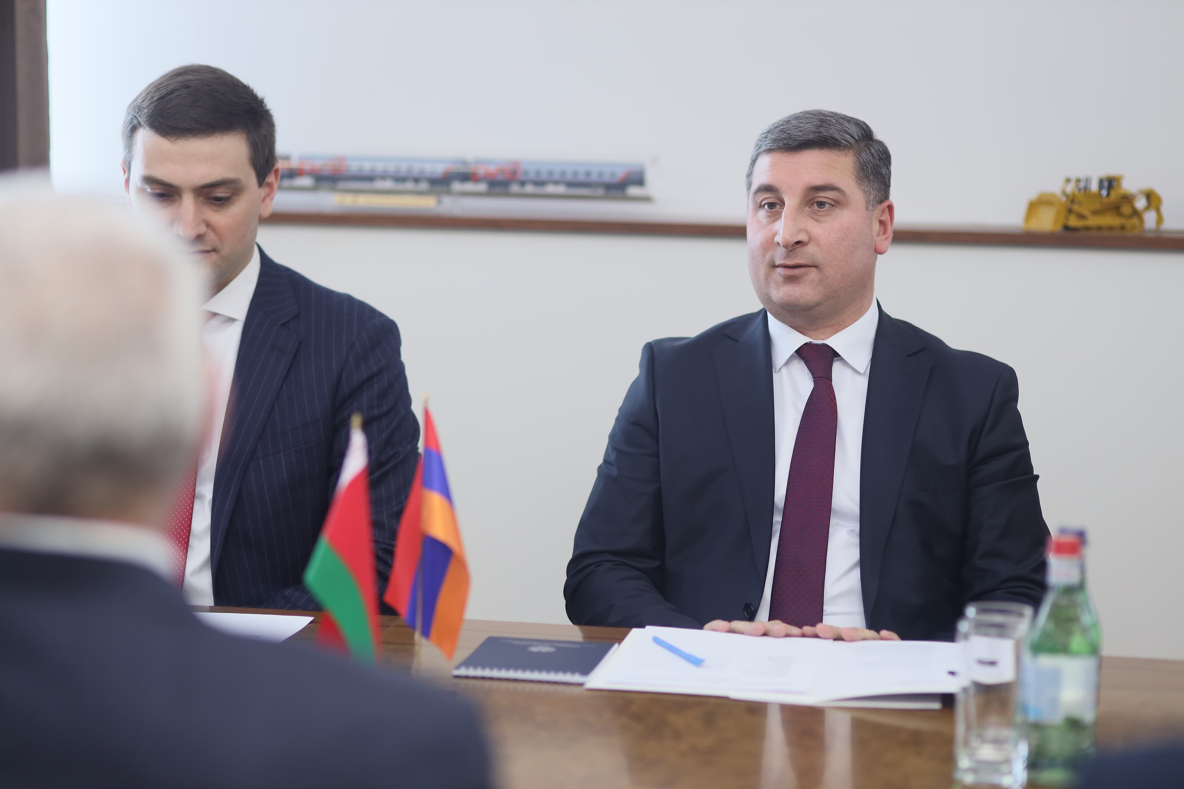 ՀՀ ՏԿԵ նախարար Գնել Սանոսյանն ընդունել է Բելառուսի փոխվարչապետ Պյոտր Պարխոմչիկի գլխավորած պատվիրակությանը