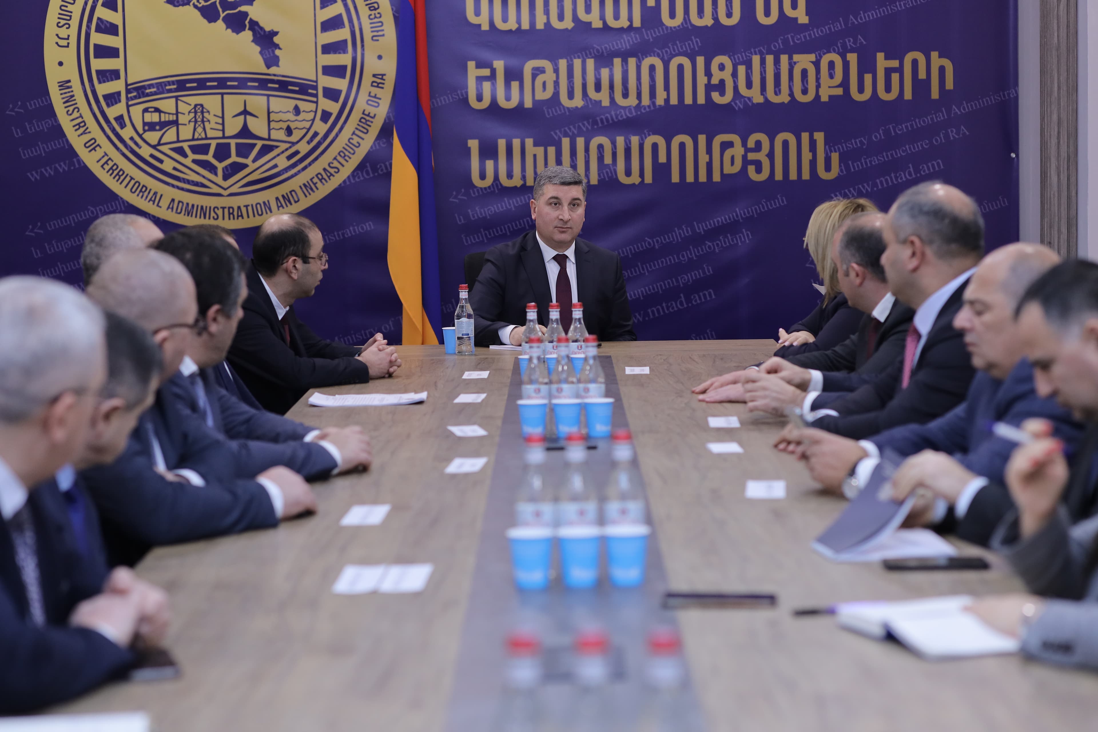 ՀՀ ՏԿԵ նախարար Գնել Սանոյանի գլխավորությամբ կայացվել է մարզպետների մասնակցությամբ տարեվերջյան խորհրդակցություն