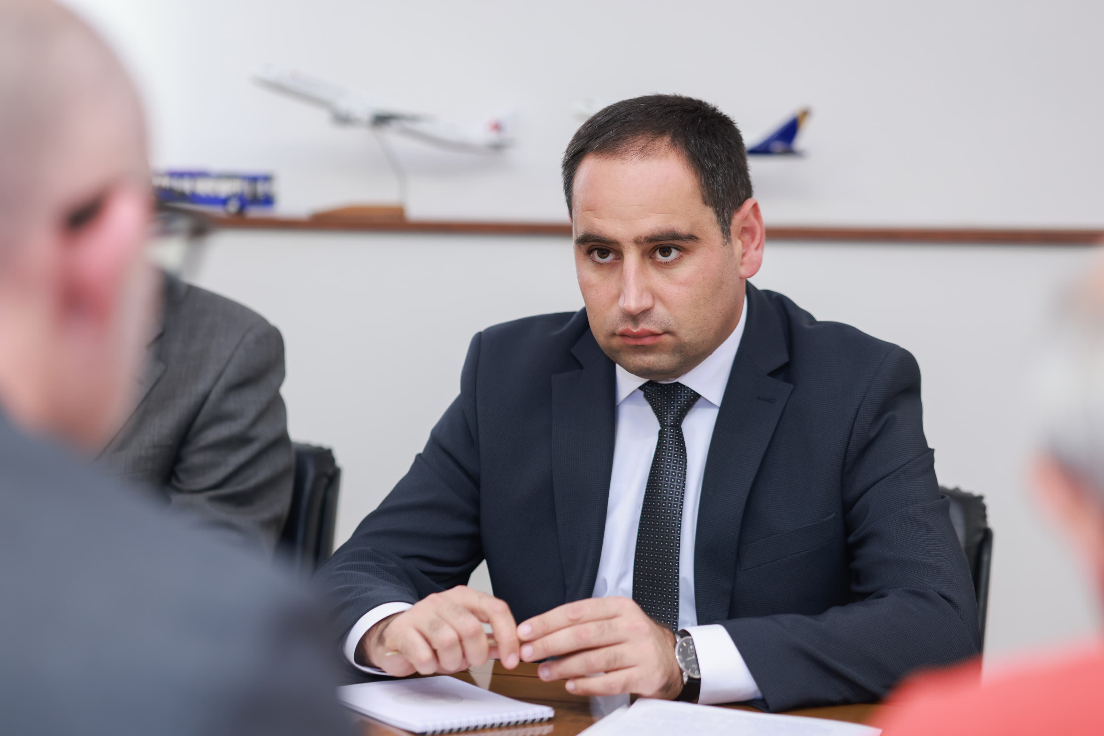 ՀՀ ՏԿԵ նախարար նախարար Դավիթ Խուդաթյանն ընդունել է ԵՆԲ Հարավային Կովկասի տարածաշրջանային ներկայացուցչության ղեկավար Մաչեյ Չուրային