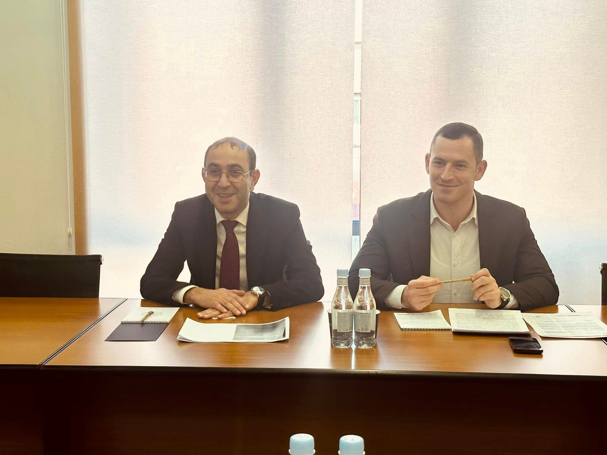 ՀՀ ՏԿԵ նախարարի տեղակալի ժ/պ Նարեկ Մանուկյանն ընդունել է Հայկական կարմիր խաչ ընկերության նախագահ Դավիթ Ներսիսյանին