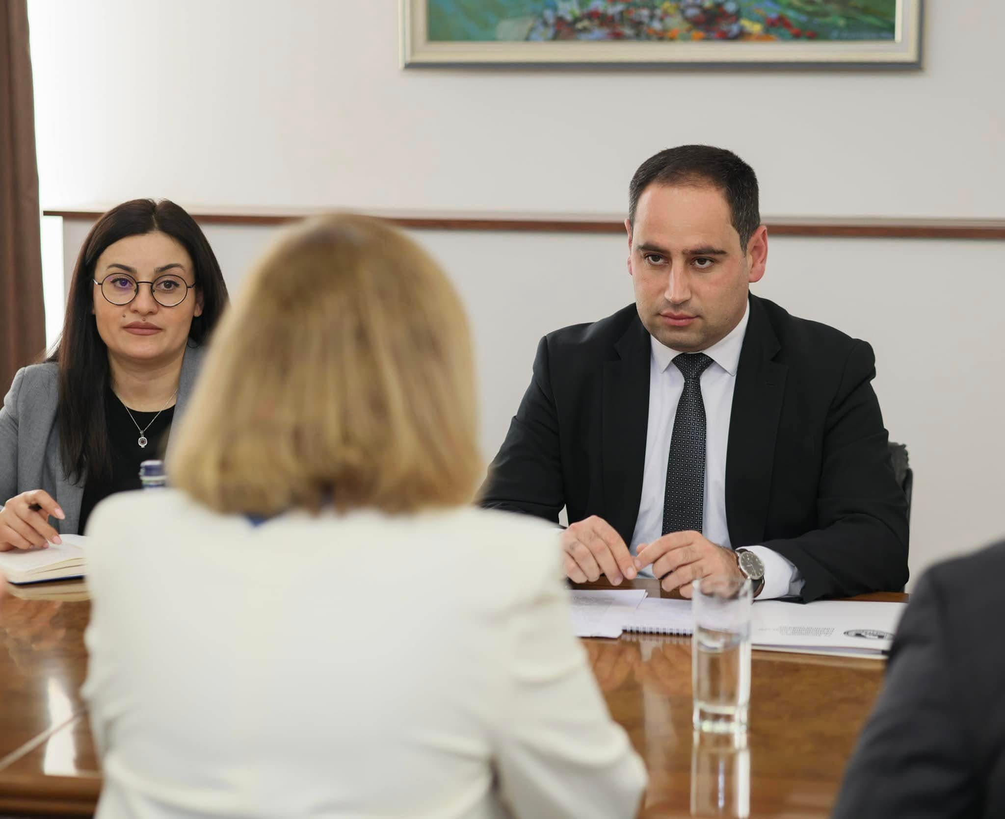ՀՀ ՏԿԵ նախարար Դավիթ Խուդաթյանն ընդունել է Հայաստանում ԱՄՆ դեսպան Քրիստինա Քվինի գլխավորած պատվիրակությանը